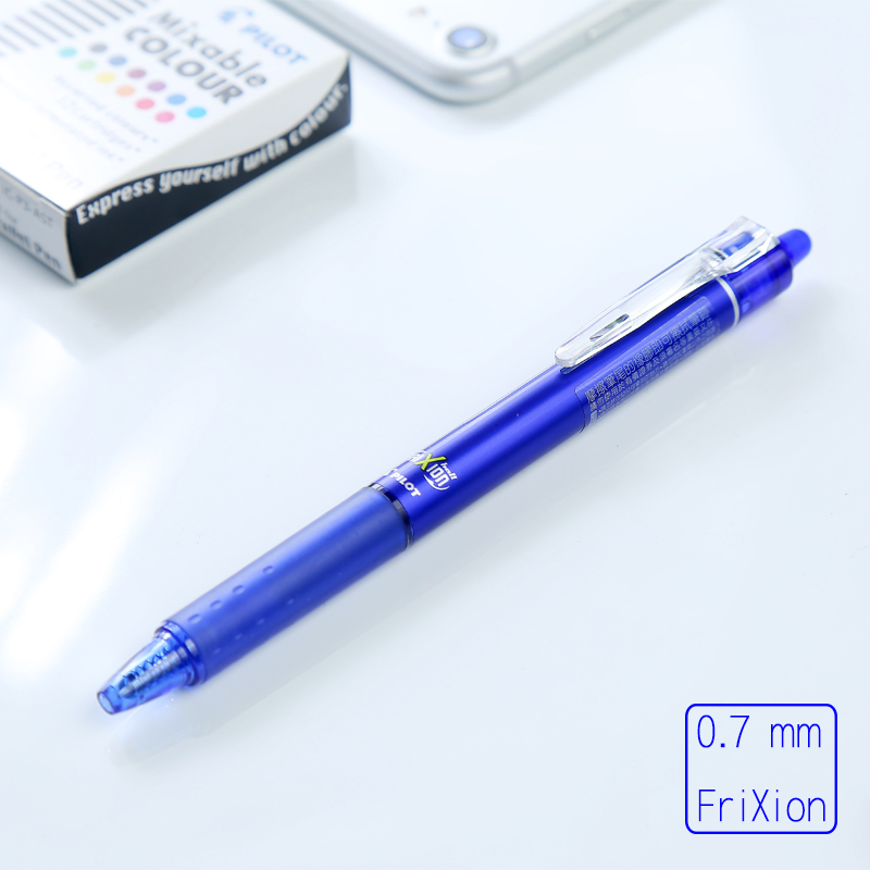 Pilot Pen Frixion - Stylo gel effaçable bleu/noir/rouge 0.7mm, LFBK-23F