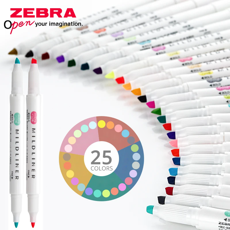 Zebra Pen Mildliner - ZEBRA Mildliner – stylo marqueur à