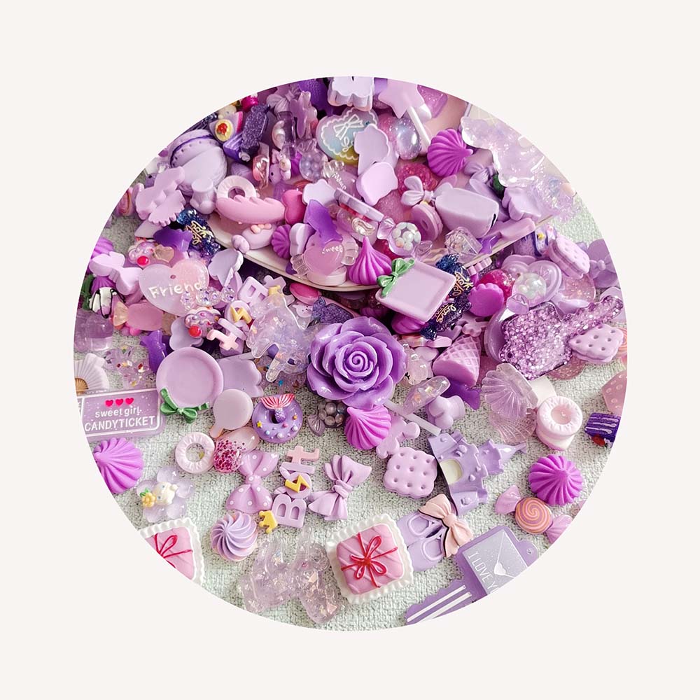 Crafting Resin - Accessoires de décoration pour téléphone portable,