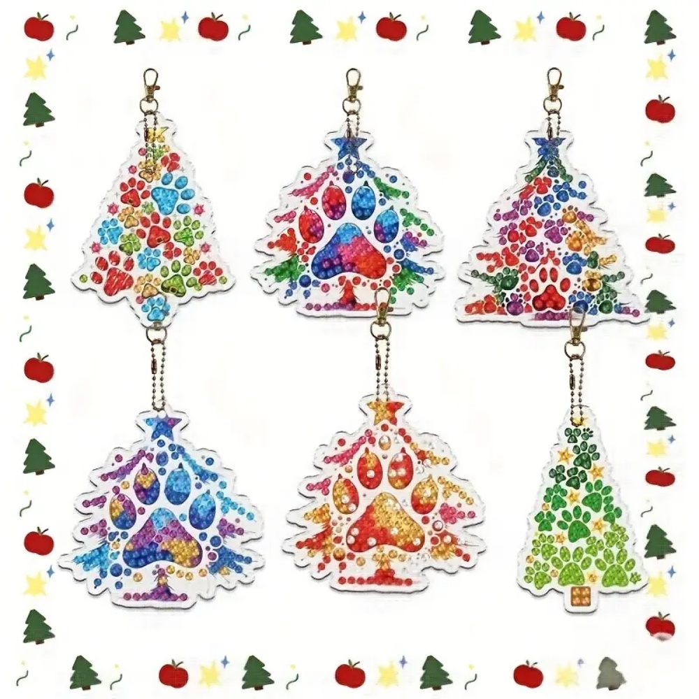 Lot de 6 porte-clés de Noël à  - Resin Craft For Beginners avis et prix