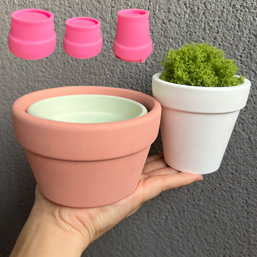 Grand Pot de Plante en Béton,  - Coaster Mold Round avis et prix